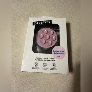 Casetify Snappy Snap and Stick Grip Stand MagSafe Compatible Pink